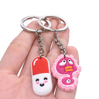 Llavero con Forma de Diente de Dibujos Animados Lindo Anillo de Llave de Diente para Regalo de Estudiantes de Odontología Personal de Oficina y Enfermeras