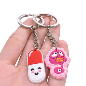 Portachiavi a forma di denti di cartone animato simpatico dentista dente portachiavi per studenti odontoiatrici ufficio personale infermiere regalo - Product Image 2