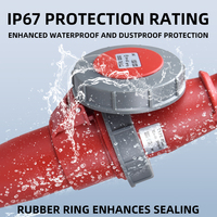 Nouveau produit prise de courant industrielle IP67 nominale 3PIN 16A 220 - 240V prise de courant industrielle et jeu de prises