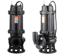 380 volts 4 pouces pompe sale WQ eaux usées boues usées pompe à eau submersible