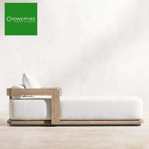 Chaises longues en bois pour <span class=keywords><strong>piscine</strong></span>, plage, <span class=keywords><strong>hôtel</strong></span>, jardin, cour, salon de jardin, villa, complexe hôtelier, meubles d'extérieur en teck - Product Image 2