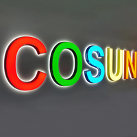 Mini enseigne 3d Led personnalisée Enseignes lumineuses et rétroéclairées par le visage en acrylique Mini 3d Led Channel Letters Intérieur Extérieur Publicité Enseignes lumineuses