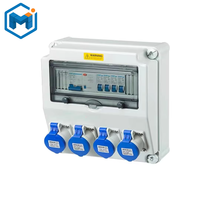 Boîtier combiné de prises multiprises industrielles étanches OEM ABS Boîte de distribution d'énergie