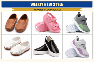 Lote Mixto Aleatorio al por Mayor de Zapatos para Niños y Niñas: Zapatillas Sin Cordones, Sandalias, Mocasines, Zapatos de Lona y Tenis - Suministro a Granel - Product Image 6