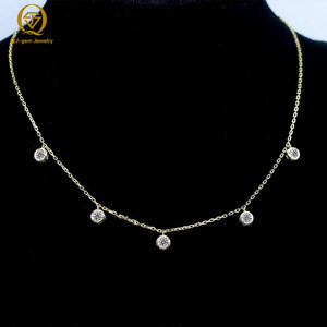 Elegante Cadena de Oro de 18K con Certificado IGI, Diamante Cultivado en Laboratorio de Alta Calidad, Collar de 16 Pulgadas, Personalizado para Regalo de Aniversario - Product Image 1