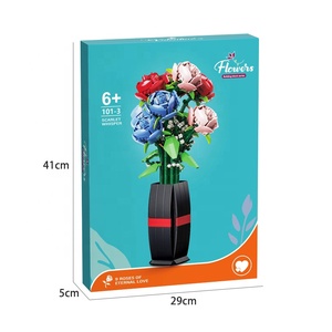 Samtoy-rompecabezas 3D <span class=keywords><strong>de</strong></span> flores, ramo <span class=keywords><strong>de</strong></span> flores, bloques <span class=keywords><strong>de</strong></span> construcción para regalo <span class=keywords><strong>de</strong></span> San Valentín - Product Image 6