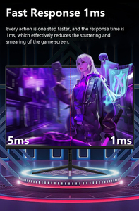 Màn hình phẳng LED Monitor 27 inch chơi game màn hình 1K 2K 180Hz PC máy tính LCD Màn hình IPS Bảng điều chỉnh hiển thị <span class=keywords><strong>AMD</strong></span> <span class=keywords><strong>FreeSync</strong></span> - Product Image 3