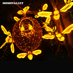 กรอบโลหะสีขาวอบอุ่นแบบกำหนดเอง IP65เอ<span class=keywords><strong>ง</strong></span>ตกแต่งสวนต้นไม้ถนนที่ทันสมัยขอ<span class=keywords><strong>ง</strong></span>แขวนตกแต่ง LED ขนาดยักษ์แสงสว่า<span class=keywords><strong>ง</strong></span>ขึ้นผึ้ง - Product Image 4