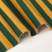 Tissu éponge à rayures avec motifs en fil, décontracté, cyclisme, polyester et coton, combinaison française, pour automne et hiver, vêtements d'extérieur