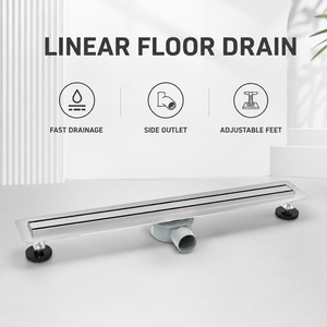 Desagüe de ducha lineal estrecho y moderno de acero inoxidable SUS304 con patas ajustables <span class=keywords><strong>para</strong></span> baño y zona húmeda - Product Image 2