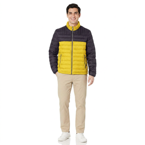 Hi Visibility Puffer <b>Jacket</b> Winter <b>Jacket</b> New Arrival Top Trending <b>Long</b> Sleeves Collar Neck Sustainable Puffer <b>Jacket</b> For <b>Men</b> - Product Image 1