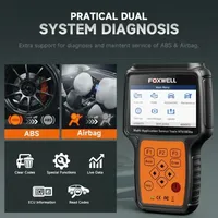 Precio de Fábrica FOXWELL NT650 Elite, Lector de Códigos OBD2, Herramienta de Diagnóstico Automotriz, 26 Funciones de Reinicio: ABS, Airbag, SAS, EPB, Aceite, DPF
