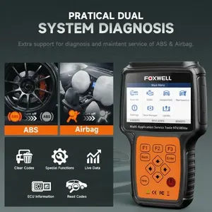 Precio de fábrica <span class=keywords><strong>FOXWELL</strong></span> NT650 Elite OBD2 lector de código Elite herramienta de diagnóstico automotriz ABS Airbag SAS EPB aceite DPF 26 características de reinicio - Product Image 3