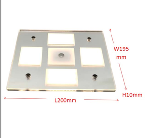 <span class=keywords><strong>Plafonnier</strong></span> <span class=keywords><strong>LED</strong></span> carré à intensité variable <span class=keywords><strong>avec</strong></span> capteur, surface miroir DC, pour intérieur d'usine, <span class=keywords><strong>camping</strong></span>-<span class=keywords><strong>car</strong></span>, caravane, <span class=keywords><strong>camping</strong></span>, remorque - Product Image 2