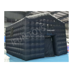 Grande tente gonflable noire de boîte de nuit d'explosion avec la lumière de disco LED pour des événements extérieurs de partie de club d'adultes - Product Image 6