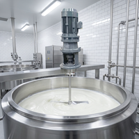 Agitateur vertical à pales en acier inoxydable et acier au carbone, automatique et industriel, pour réservoir de mélange de liquides