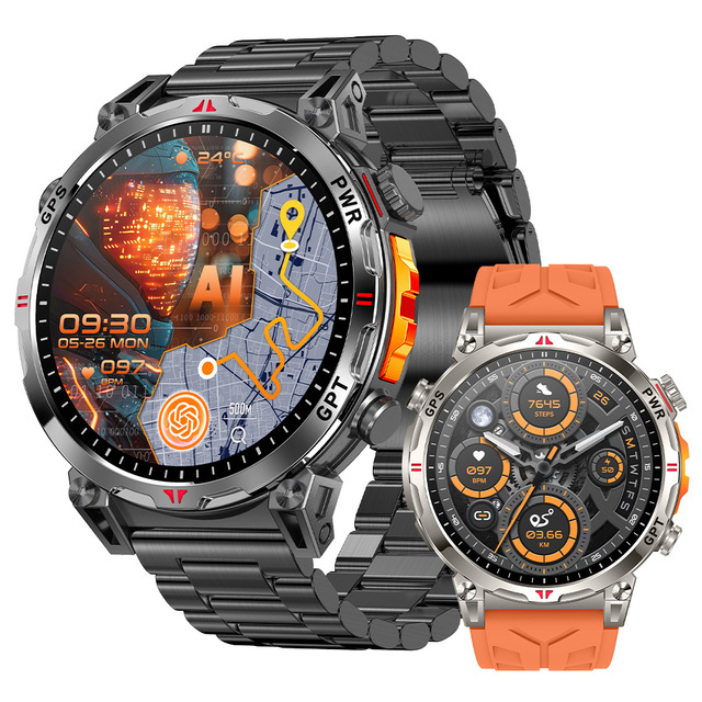 Smart Watch Call High Precision GPS 3ATM Waterproof AMOLED Display Heart Rate SpO2 Health Monitor Unisex