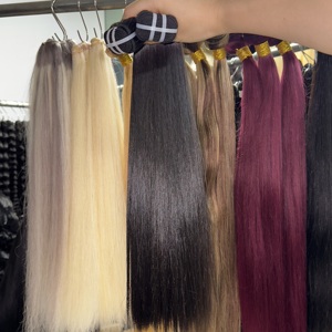 Lots de Cheveux Humains Indiens Lisses 100% Naturels Non Transformés de Qualité Supérieure, Diverses Couleurs, 100% Cheveux Indiens Bruts pour la Beauté - Product Image 2