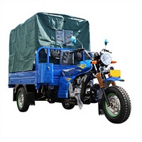 Tricycle à essence personnalisé 150cc, grande capacité de chargement, rickshaw à essence robuste, tricycle à essence à usage intensif, moto motorisée