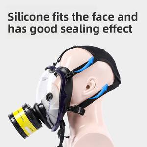Produsen disesuaikan masker Gas berpori Industri tahan debu pemadam kebakaran semprot lukisan pengelasan <span class=keywords><strong>Respirator</strong></span> pelindung - Product Image 3