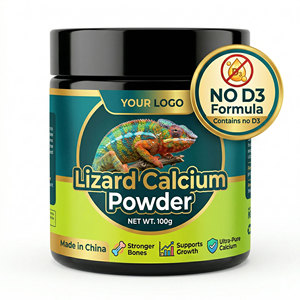 Polvo de Calcio Premium para Reptiles Sin D3 - Polvo Ultrafino Sin Fósforo para Lagartos Diurnos y Geckos - Marca Privada OEM - Product Image 2