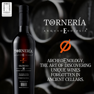 Vino de Jerez Fortificado Oloroso TORNERIA, Hecho en España, 500ml, Edición Limitada; Vinos Premium de Jerez - Product Image 1