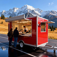 Petit chariot de vente de nourriture portable Ramen Halal Dinde Pâtes Churros Remorque alimentaire pour moto Camions de nourriture à vendre en Chine