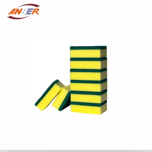 <span class=keywords><strong>Estropajo</strong></span> plástico <span class=keywords><strong>verde</strong></span> de la bola de esponja del precio al por mayor de la fabricación de China para la limpieza profunda de la cocina - Product Image 5