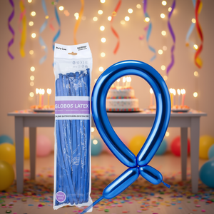 Ballons en latex Party Love Chrome Bleu, 50 pièces, réutilisables, en forme de cœur, décoration de fête, anniversaire - Product Image 2