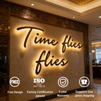 Enseigne lumineuse de magasin personnalisée Enseigne LED rétroéclairée personnalisée avec logo Enseigne 3D Channel Letter Sign Metal Led Letters Signs