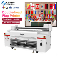 Impresora de Sublimación de Inyección de Tinta Grande LETOP Factory 1300MM I3200 para Impresión Digital de Rollos de Tela para Banderas de Playa