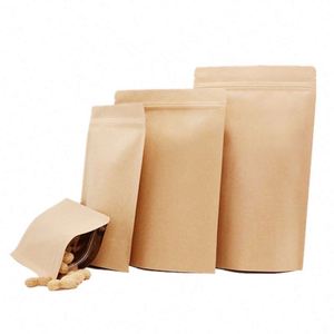 Sacs en papier réutilisables pour collations, emballages promotionnels 15x21cm - Product Image 1