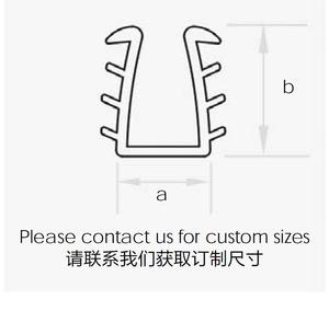 कारखाने मूल्य दरवाजा और खिड़कियों के सामान u चैनल रबर पट्टी प्लास्टिक सील गैसकेट प्लास्टिक किनारे पट्टी किनारे गार्ड - Product Image 4