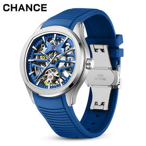 Montre Bague Squelette Steampunk de Luxe à Mouvement Automatique Lumineuse et Étanche avec Bracelet en Acier Inoxydable pour le Dropshipping - Product Image 3