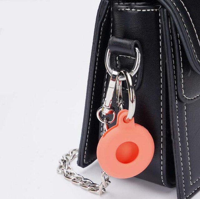 Customized Silicone Air Tag Case Cover Holder for Apple Airtags Case With Keychain Key Ring Clip