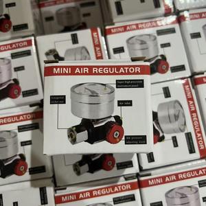 Vanne de régulation de pression d'air de précision avec jauge pour pistolets de pulvérisation et outils pneumatiques, alliage d'aluminium 1/4 "NPT 0-140 PSI - Product Image 6