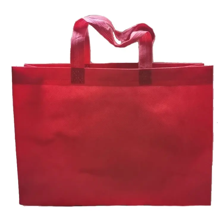 Cheap tote bags custom printed recyclable fabric non woven shopping bags with logo
