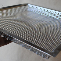 Plateau de cuisson perforé en acier inoxydable/alliage d'aluminium pour séchage et déshydratation