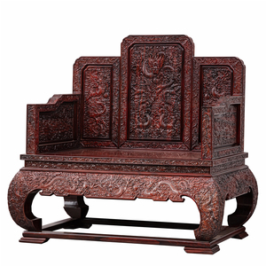 Madera de Dalbergia de Hoja Ancha Roja, Patrón Clásico de las Dinastías Ming y Qing, Madera Ácida Negra - Product Image 3