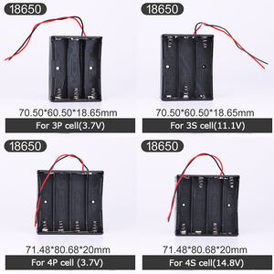 Double pow ABS Kunststoff-Batterie halter gehäuse für 1x-4x18650-Zellen mit Kabel für Batterie pack anwendungen - Product Image 4