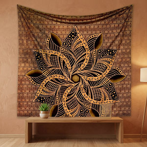 Tapiz Mandala Hippie Ombre Bohemio, Intrincado Tapiz Indio para Colgar en la Pared, Cubrecama Decorativo para Dormitorio o Habitación - Product Image 4