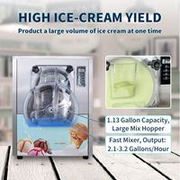 Automatische commerciële hard ijsmachine voor yoghurt en ijs, te koop voor bedrijven
