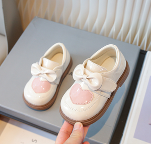Zapatos de Vestir con Lazo y Suela de Goma para Niñas, Diseño de Princesa con Corazón, Novedad de Primavera - Product Image 2