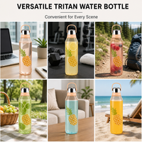 Bouteille d'eau sport en Tritan en gros, anti-fuite, sans BPA, à boire directement, réutilisable, design sportif, pour voyage en extérieur, entièrement sécurisée