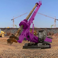 Rig de forage rotatif pour travaux de génie civil, fondations, rig de forage rotatif portable
