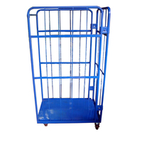 Carrito Logístico Plegable de Metal con Recubrimiento en Polvo, de 4 Ruedas, Fácil de Montar, Personalizable, Resistente, Portátil, con Capacidad para 350 kg