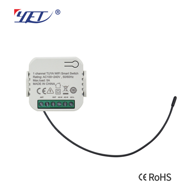 YE479WTR Open Code Wifi Switch 1 Channel CH Smart Life & TUYA App Receiver Alexa Voice Control Provide Electrical Switch Signals