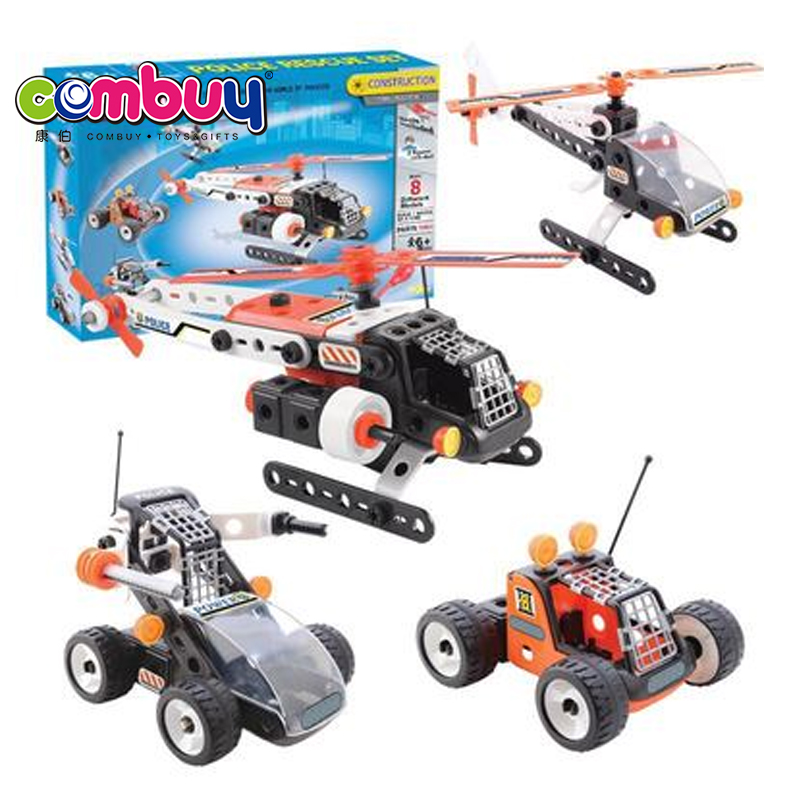 Hot sale education building blocks car self assemble toys