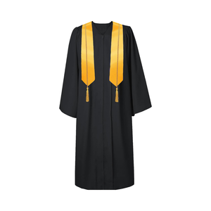 Ensemble de toge de remise de diplôme mat unisexe pour adultes 2025, avec toque, pompon, étole et cordon d'honneur - Articles d'uniforme scolaire en gros - Product Image 4