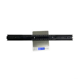 Toptan 3 kat hidrolik yumuşak yakın tampon çekmece kızakları mobilya donanım için çekmece rayı koşucular raylar kılavuzu - Product Image 6